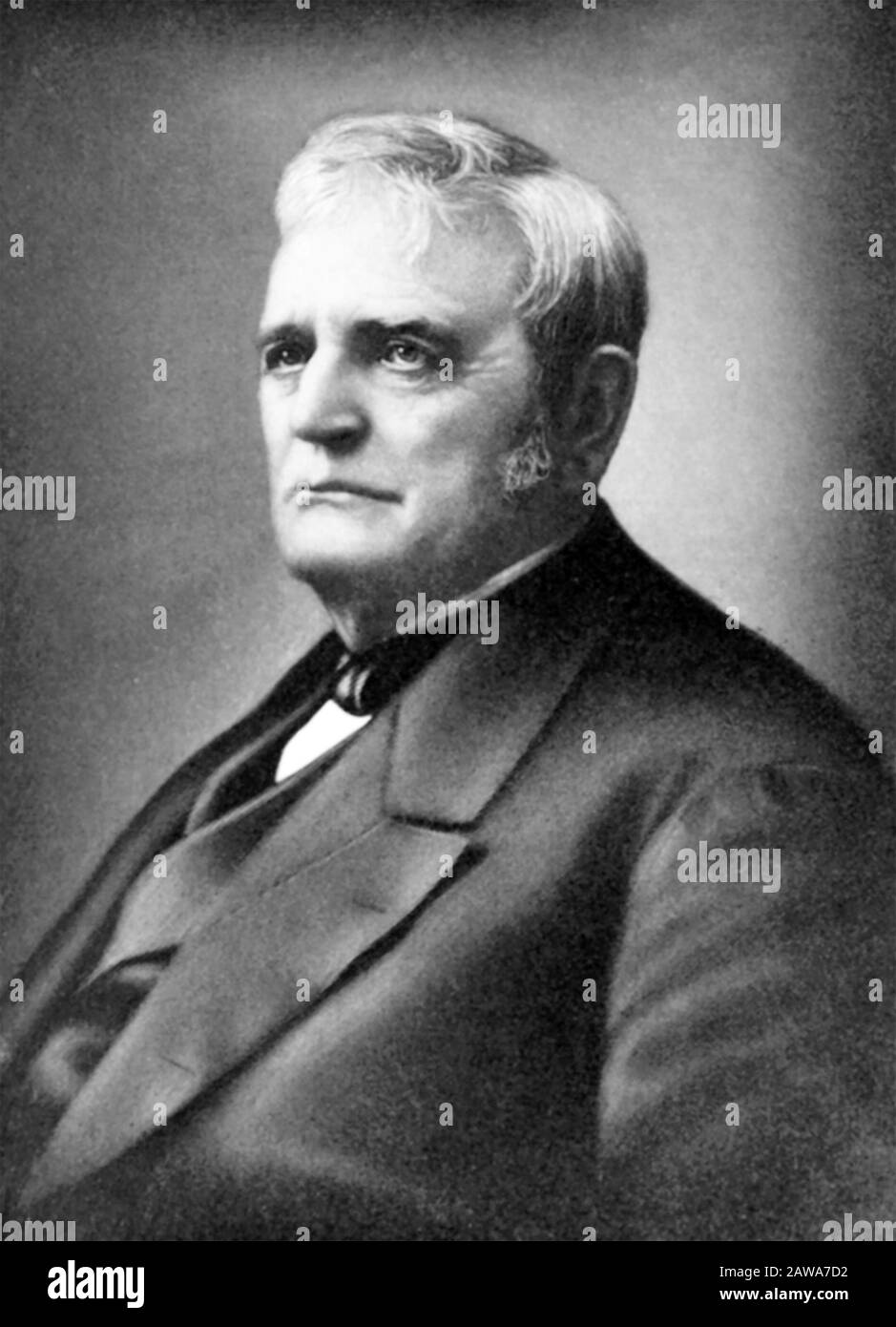 John DEERE (1804-1886) homme d'affaires américain qui a fondé l'un des plus grands fabricants d'équipements agricoles et de construction au monde Banque D'Images