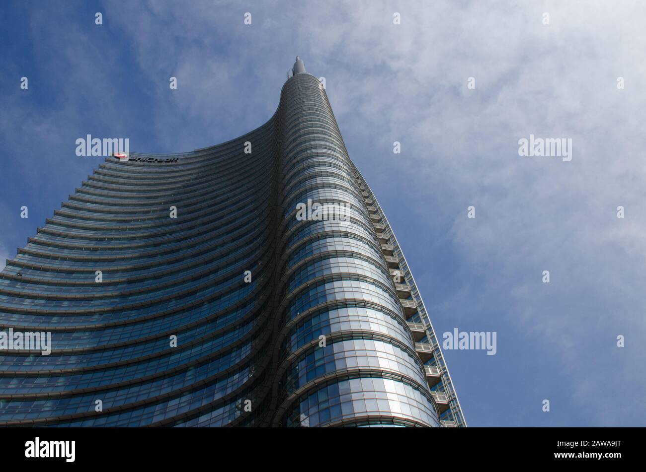 UniCredit Tower A Milano zona Gae Aulenti Banque D'Images