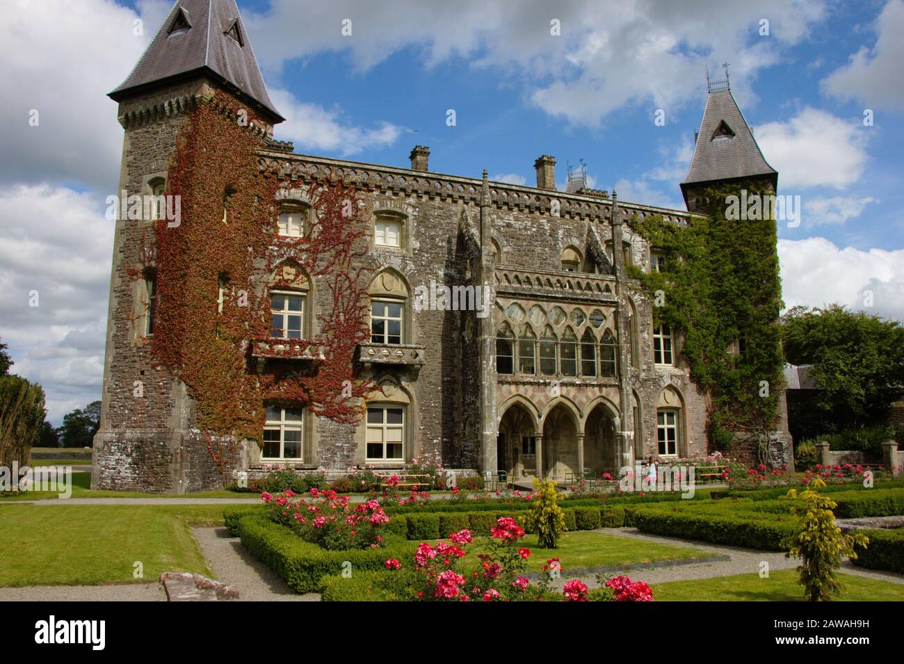 Maison Newton à Dinefwr. Hôtel particulier au Pays de Galles du Sud, Royaume-Uni. Banque D'Images