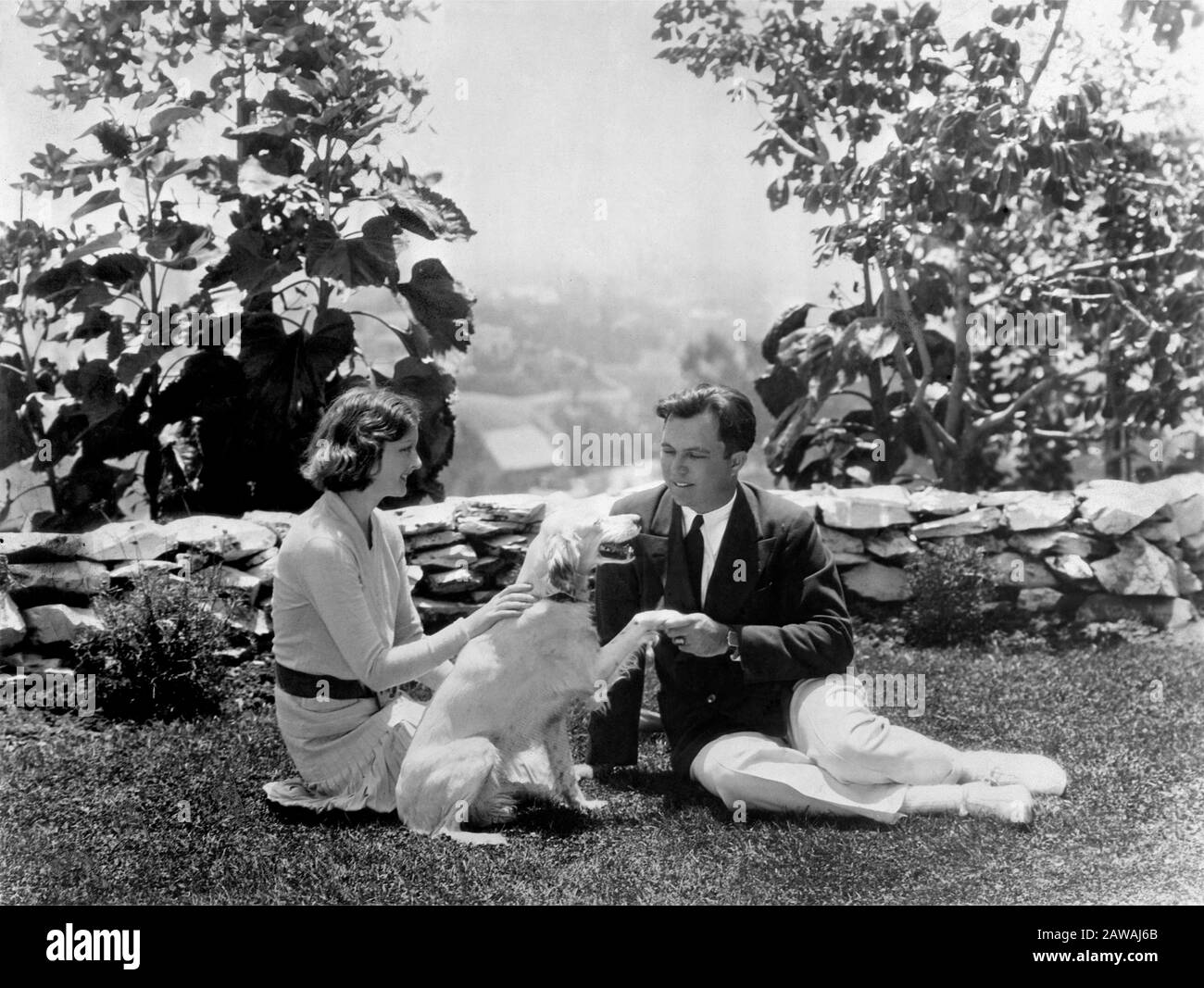 1929 , LOS ANGELES , États-Unis : Le RÉALISATEUR DU film KING ( 1894 - 1982 ) avec l'actrice ELEANOR BOARDMAN ( 1898 - 1991 ) , la pubblica encore à ho Banque D'Images