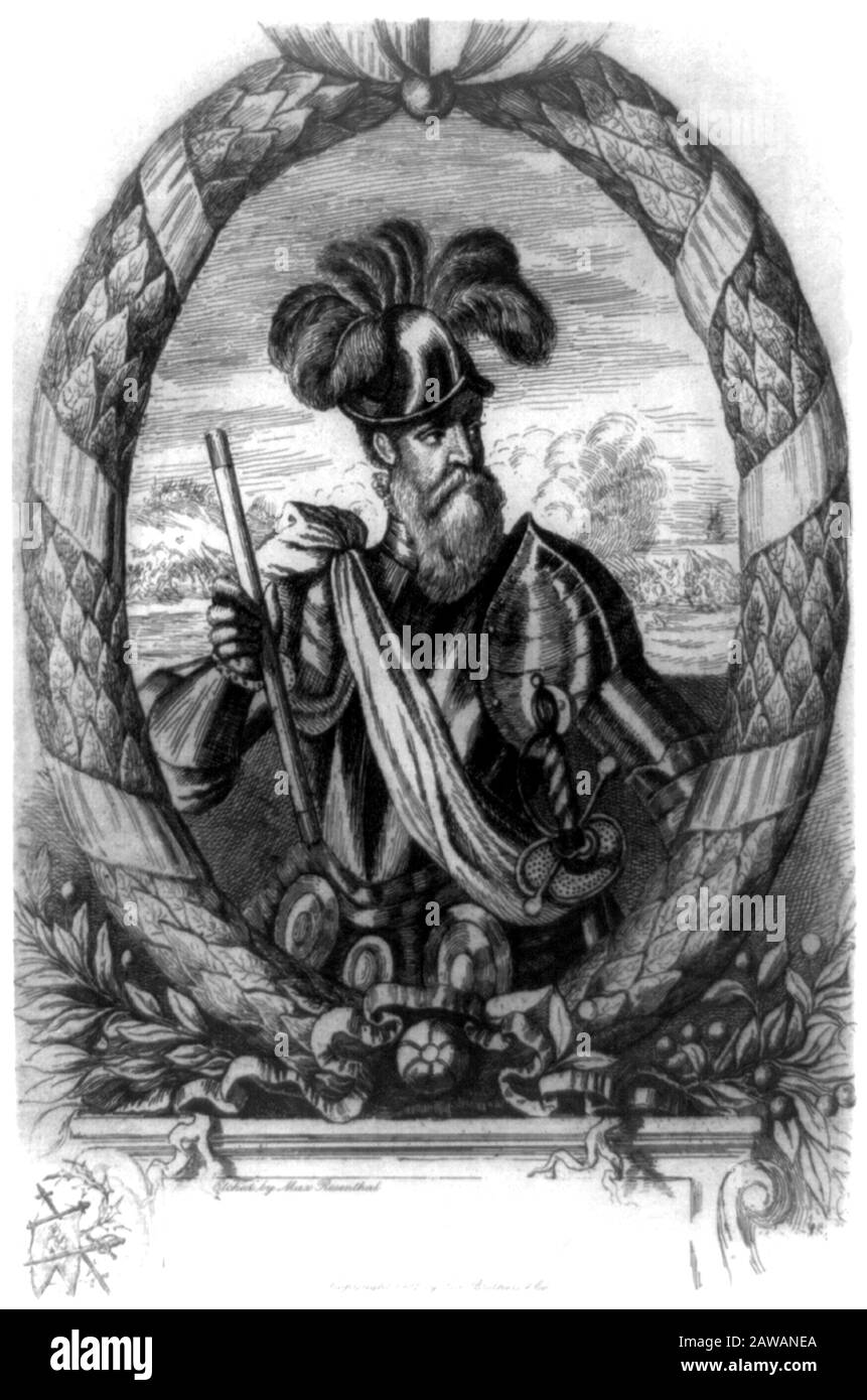 L'espagnol FRANCISCO PIZARRO González ( 1475 - 1541 ) , conquistador qui a conquis l'Empire Inca et fondé la ville de Lima au Pérou . - CONQUIST Banque D'Images