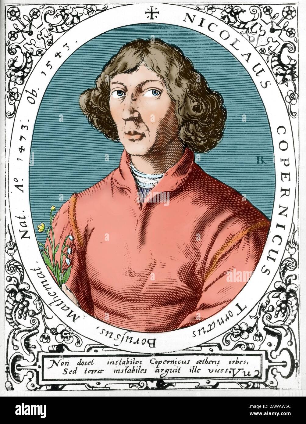 Nikolaj KOPERNIK ( Nicola COPERNICO ) astronome polonais ( Thorn 1473 - Frauenberg 1543 ) , théoricien de la cosmologie Héliocentrique , auteur de l'étude ' D. Banque D'Images