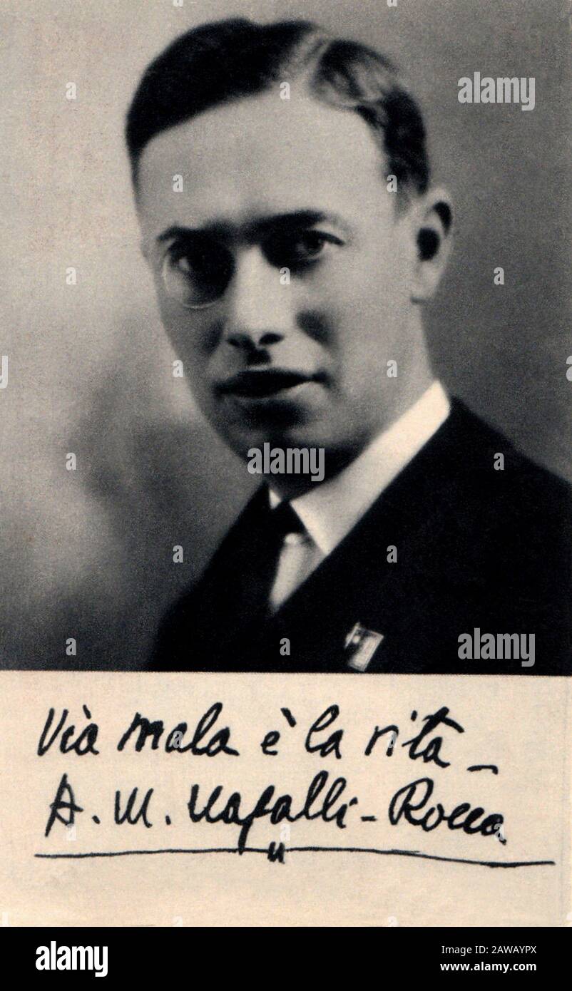 1928 CA , ITALIE : l'écrivain et dramatiste italien Conte Avvocato ANGELO MARIA ( A. M. ) NASALLI ROCCA di Corneliano ( né à Piacenza , 17 juillet Banque D'Images
