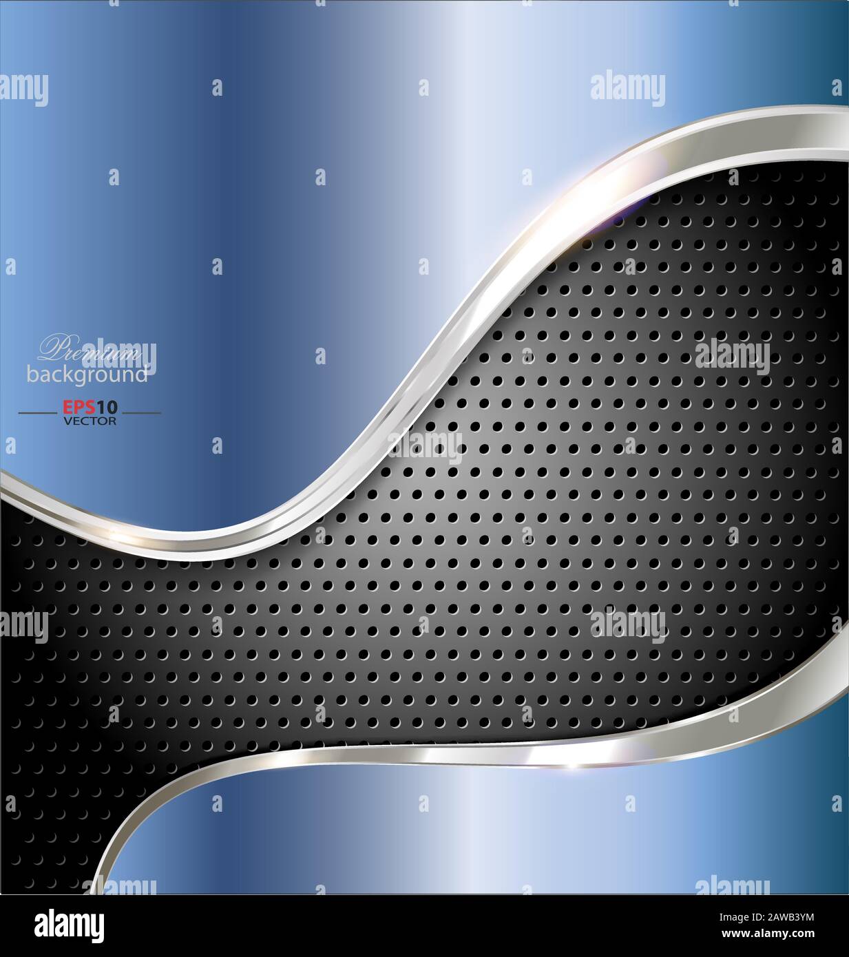 Illustration vectorielle créative de l'arrière-plan du cadre abstrait avec des éléments métalliques Illustration de Vecteur