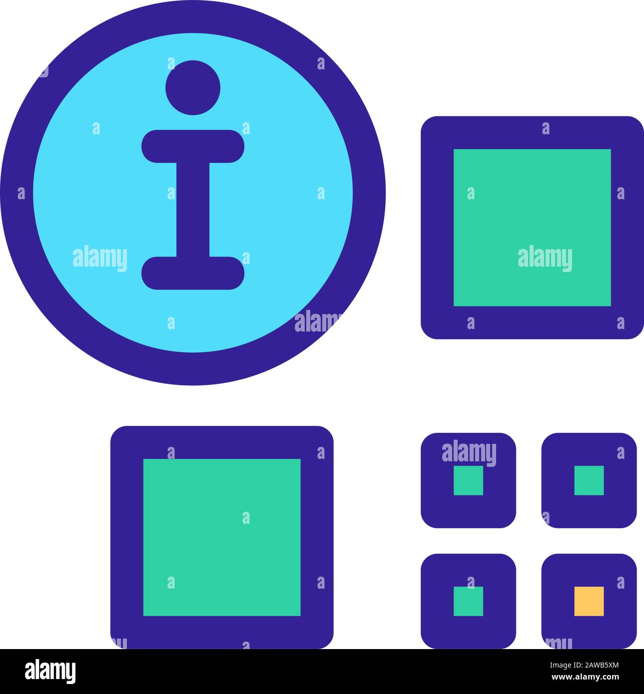 Le code-barres est un vecteur d'icône. Illustration du symbole de contour isolé Illustration de Vecteur