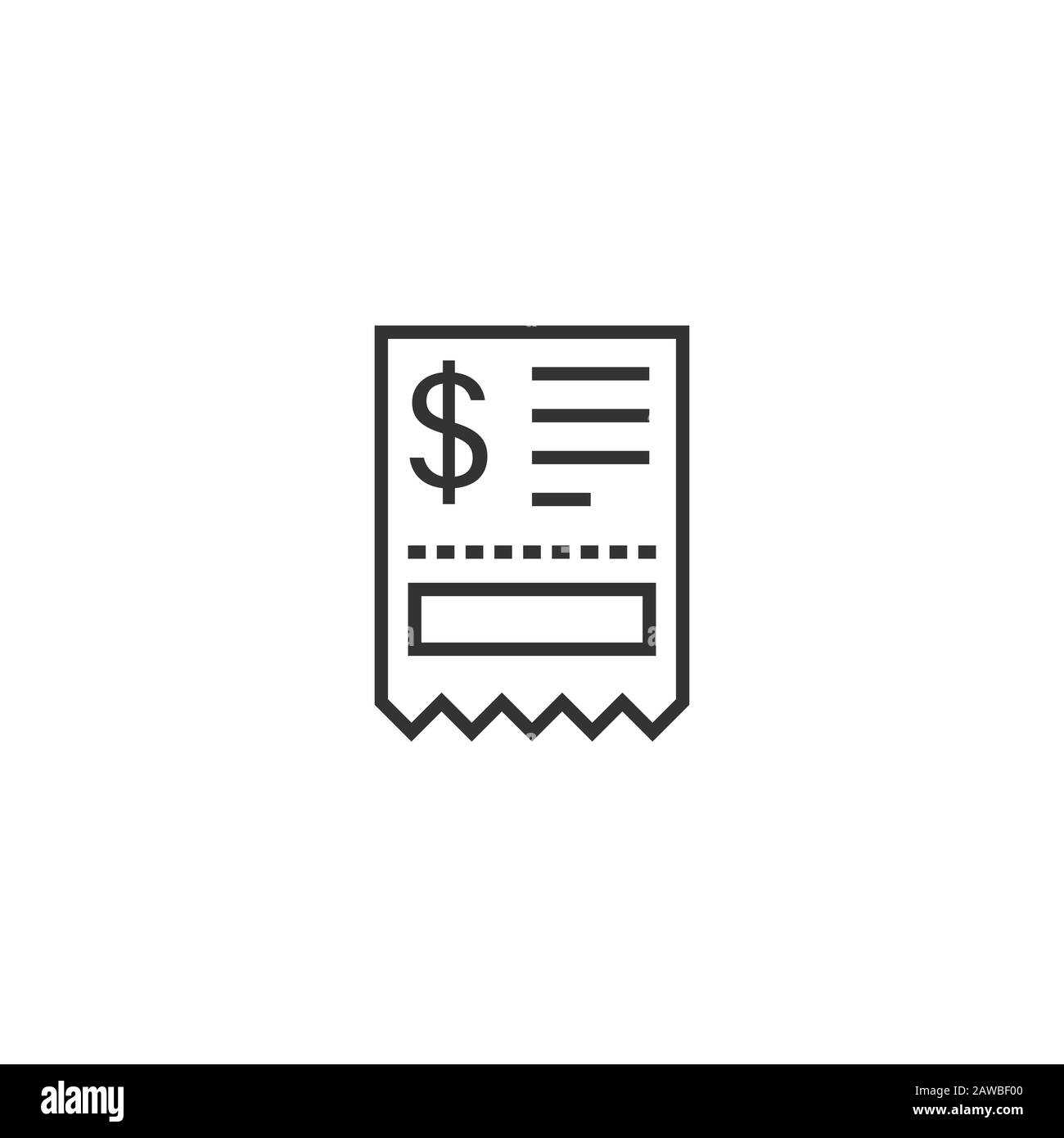 Icône de contrôle de l'argent en télévision style. Illustration vecteur de chéquier sur blanc fond isolé. Finances business concept. Illustration de Vecteur