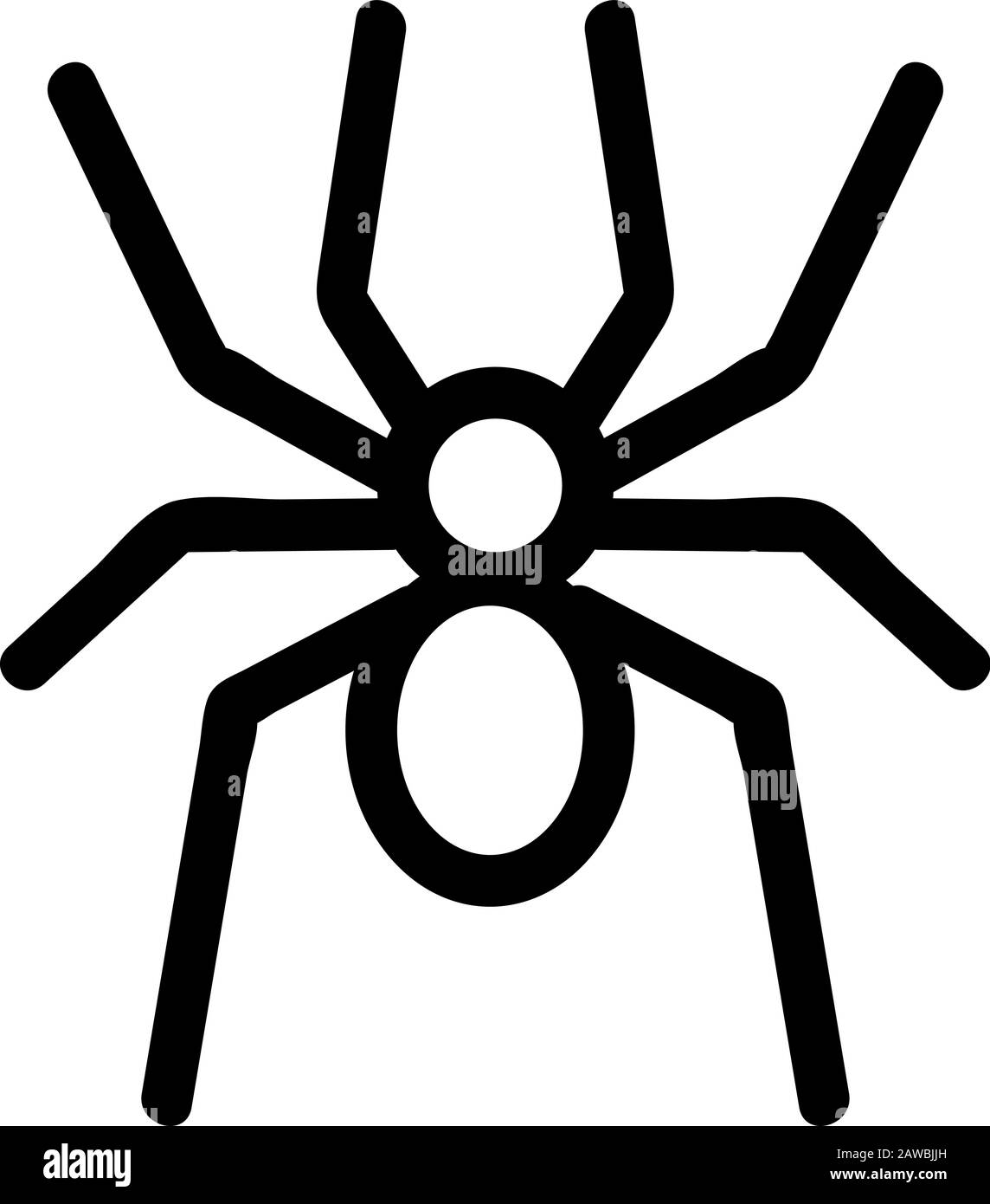 Icône araignée vecteur. Illustration symbole contour isolé Illustration de Vecteur