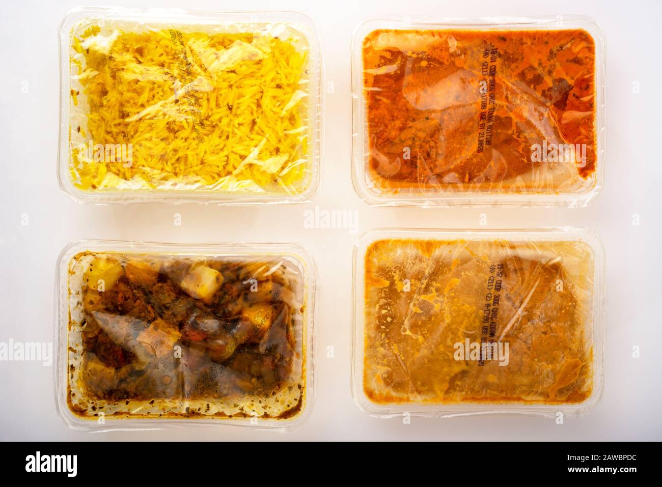 Menu indien coopératif pour deux Banque D'Images