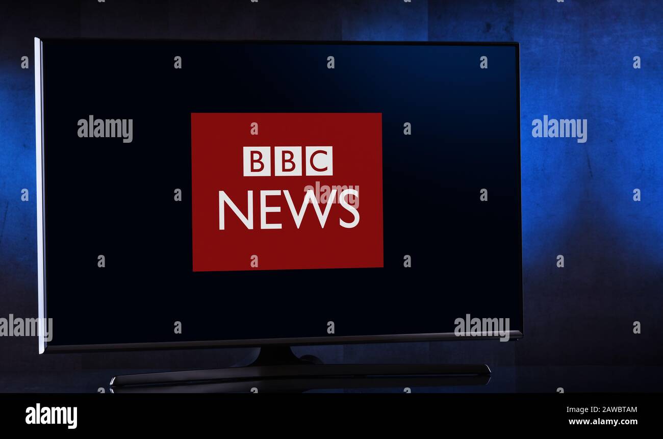 Poznan, POL - 04 FÉVRIER 2020: Téléviseur à écran plat affichant le logo de  BBC News, une division opérationnelle de la British Broadcasting  Corporation Photo Stock - Alamy