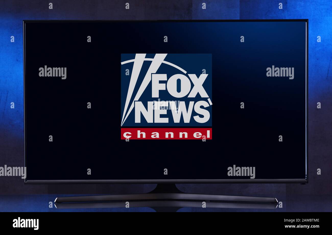 Poznan, POL - FÉV 04, 2020: Téléviseur à écran plat affichant le logo de Fox  News, une chaîne de télévision câblée conservatrice américaine, propriété  de Fox N Photo Stock - Alamy