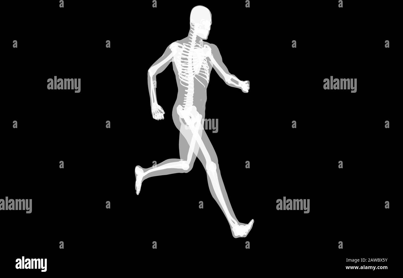 Tête Fémorale Cuisse Et Douleur De Cou Dans Le Corps Humain Conception Transparente Illustration Tridimensionnelle Banque D'Images