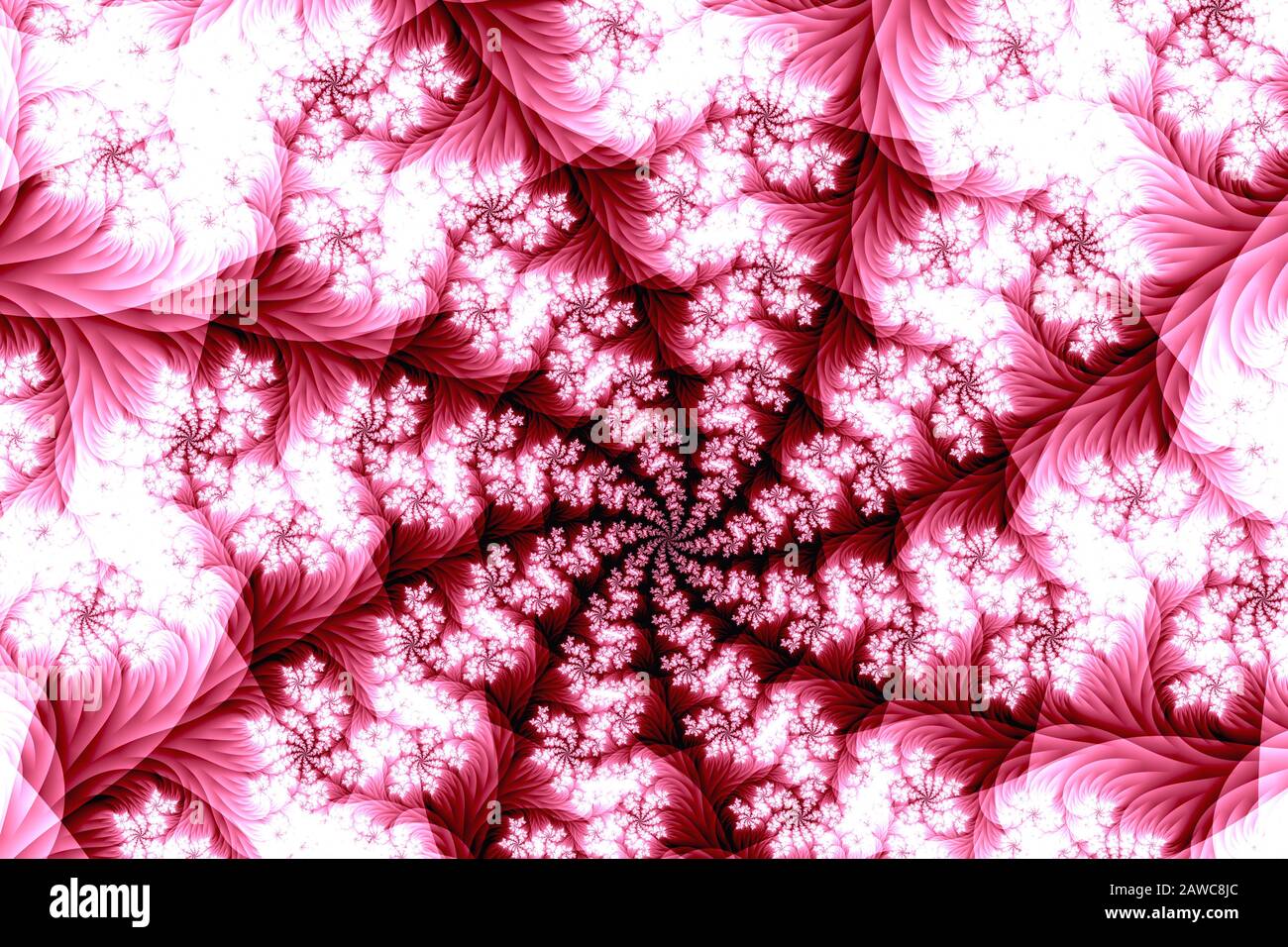 illustration fractale abstraite générée par le numérique Banque D'Images