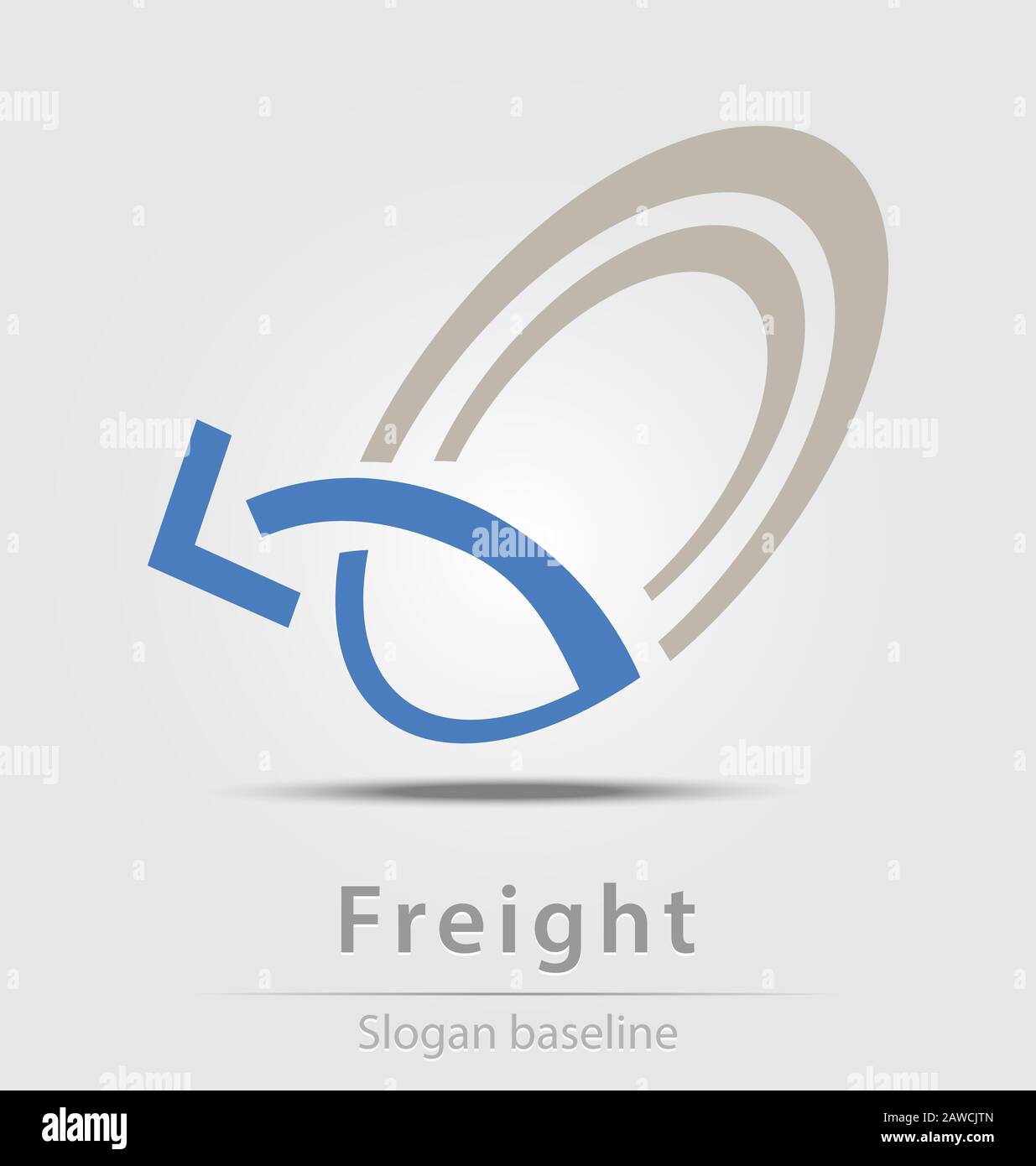 Icône/logo de couleur d'entreprise abstraite créé à l'origine Illustration de Vecteur