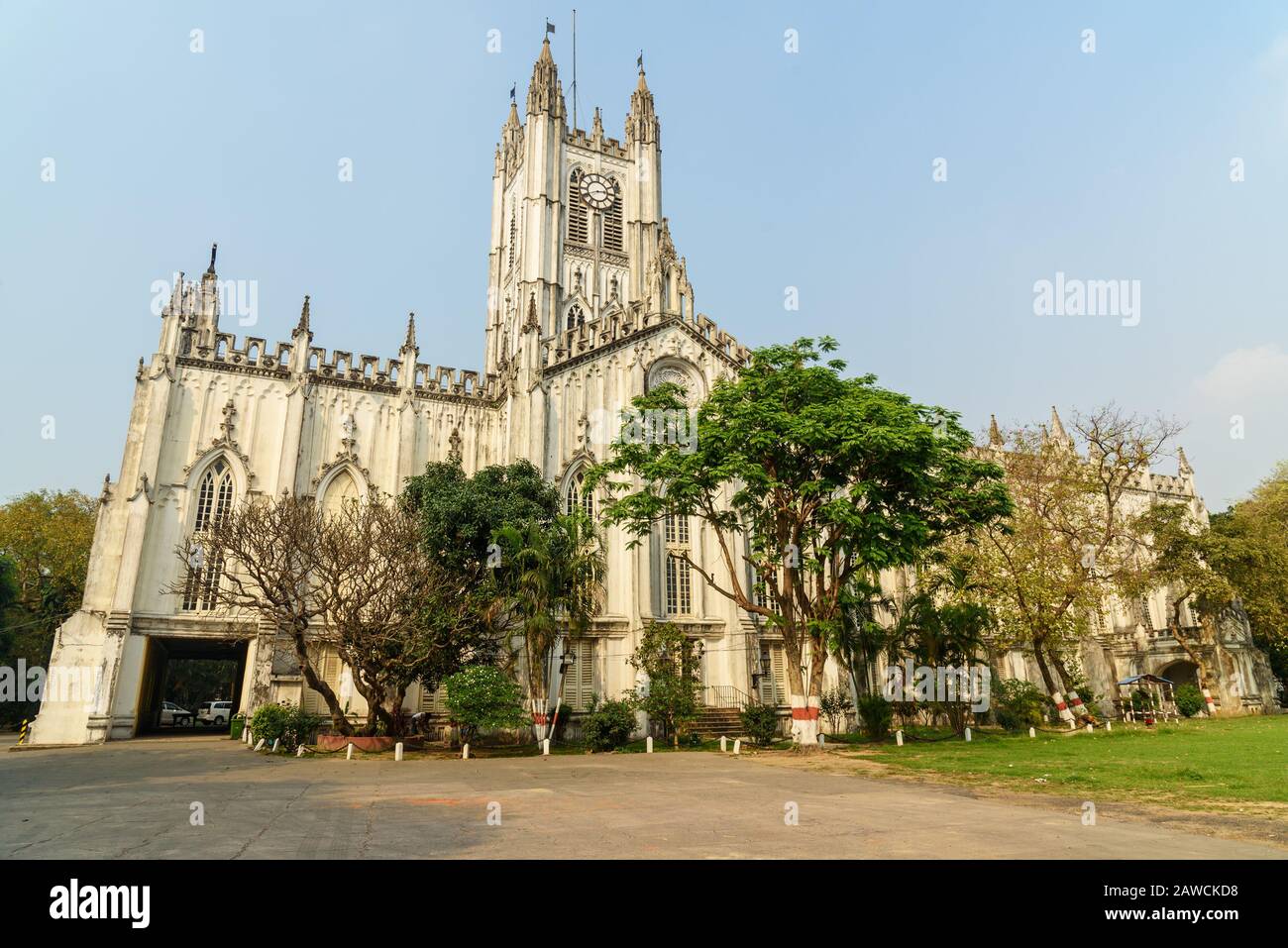 Cathédrale Saint-Paul à Kolkata. Inde Banque D'Images