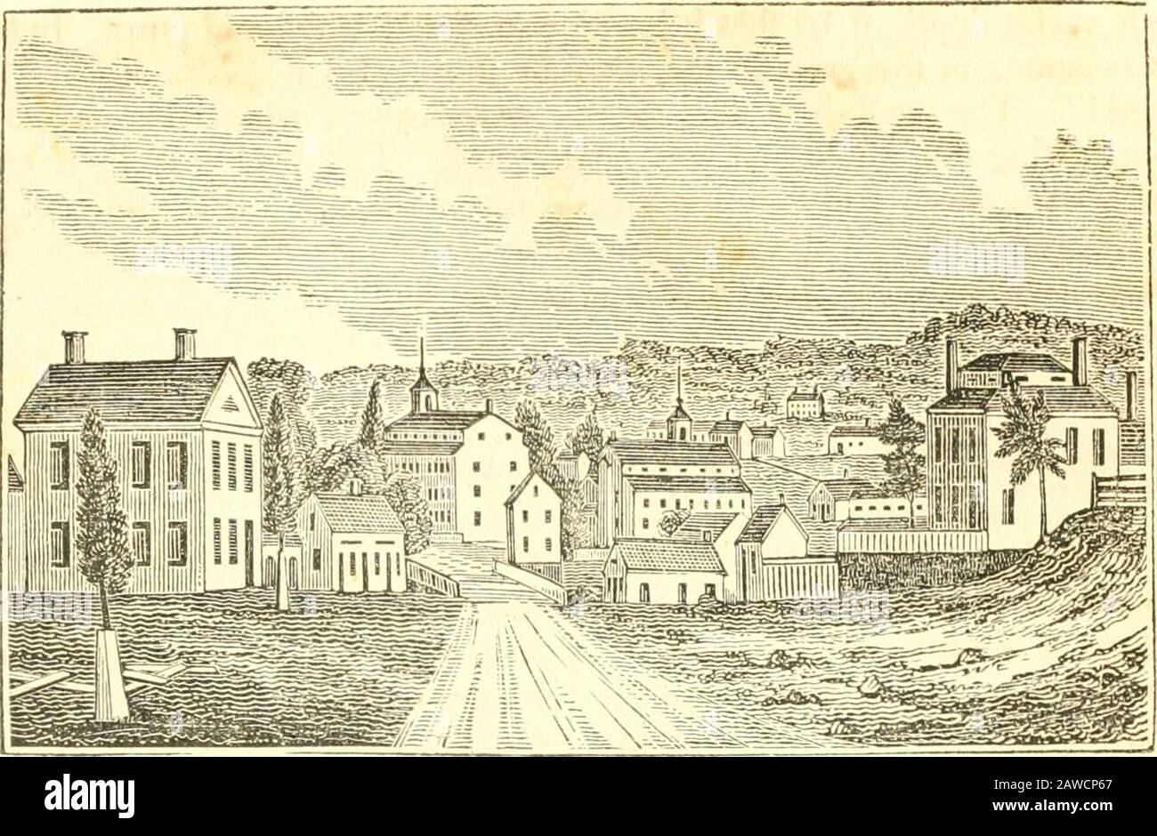 Collections historiques du Connecticut, contenant une collection générale de faits intéressants, des croquis biographiques des traditions, des anecdotes, etc., relatifs à l'histoire et aux antiquités de chaque ville du Connecticut, avec des descriptions géographiques . Chesnut colline. Dayville est un petit village prospère. Il est attrayant pour son ap-pabstention, et pour un pont composé de deux grès finement construits, chacun 25 pieds de large et douze pieds de haut. Danielsonville est un village important à la jonction des rivières Quinne-baug et À Huit Kilomètres, à cinq kilomètres à l'est de Brooklyn, à 40 kilomètres au nord de Norwich, 4 Banque D'Images