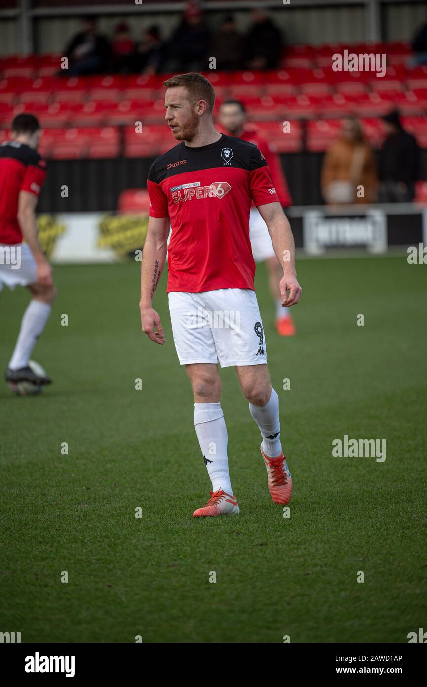 Salford, Royaume-Uni. 8 février 2020. Adam Rooney de Salford City FC lors du match de la Sky Bet League 2 entre Salford City et Crawley Town à Moor Lane, Salford le samedi 8 février 2020. (Crédit: Ian Charles | MI News) la photographie ne peut être utilisée qu'à des fins de rédaction de journaux et/ou de magazines, licence requise à des fins commerciales crédit: Mi News & Sport /Alay Live News Banque D'Images