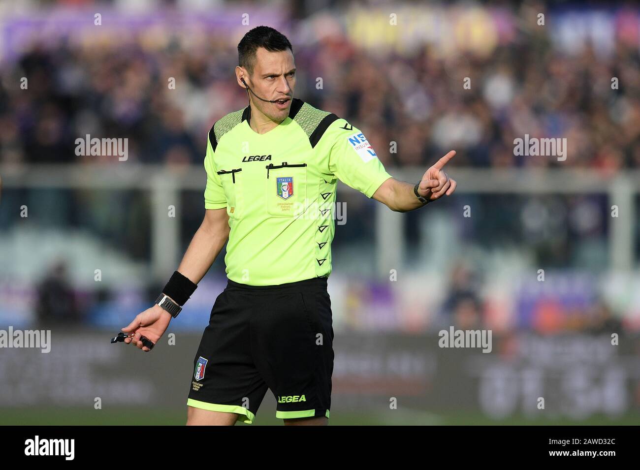 Firenze, Italie, 08 février 2020, arbitre signor mariani d'aprilia pendant Fiorentina vs Atalanta - italien Serie A match de football - crédit: LPS/Matteo Papini/Alay Live News Banque D'Images