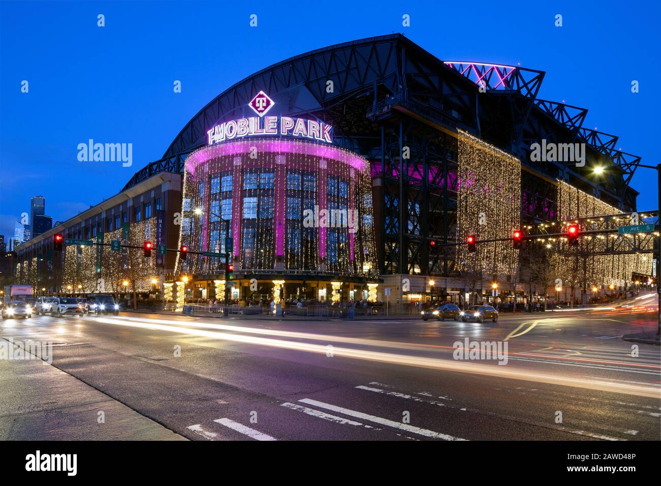 WA17395-00....WASHINGTON - T-Mobile Park (stade de baseball) à Seattle. Banque D'Images