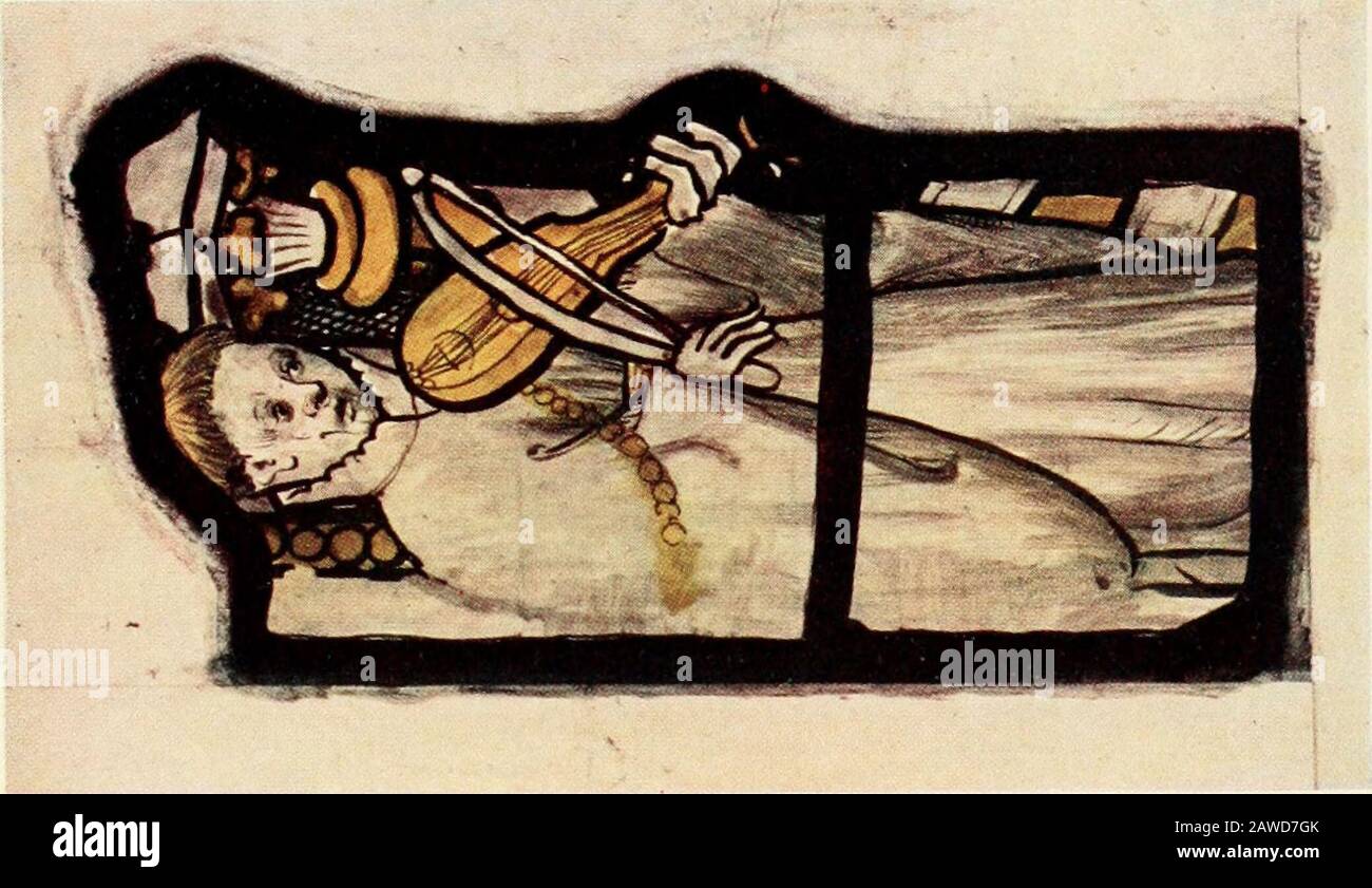 Vitrail des âges moyens en Angleterre et en France . hommes, en Angleterre au moins, il n'y avait aucune tentative, comme therewas plus tard, à l'imitation littérale de la pierre; thecanopie était plutôt ornement avec un motif architectural, et comme telle possédaient la beauté ; Mais je cannothelp pensant que s'ils n'avaient jamais adopté itthey aurait évolué un autre ornement qui, tout en servant les mêmes buts, wouldaient été plus strictement en conformité avec les thérules de l'art sonore, et pourrait avoir donné la moréroom pour le jeu de la fantaisie individuelle. Cependant, les artisans du quinzième centenaire anglais n'ont pas abandonné Banque D'Images