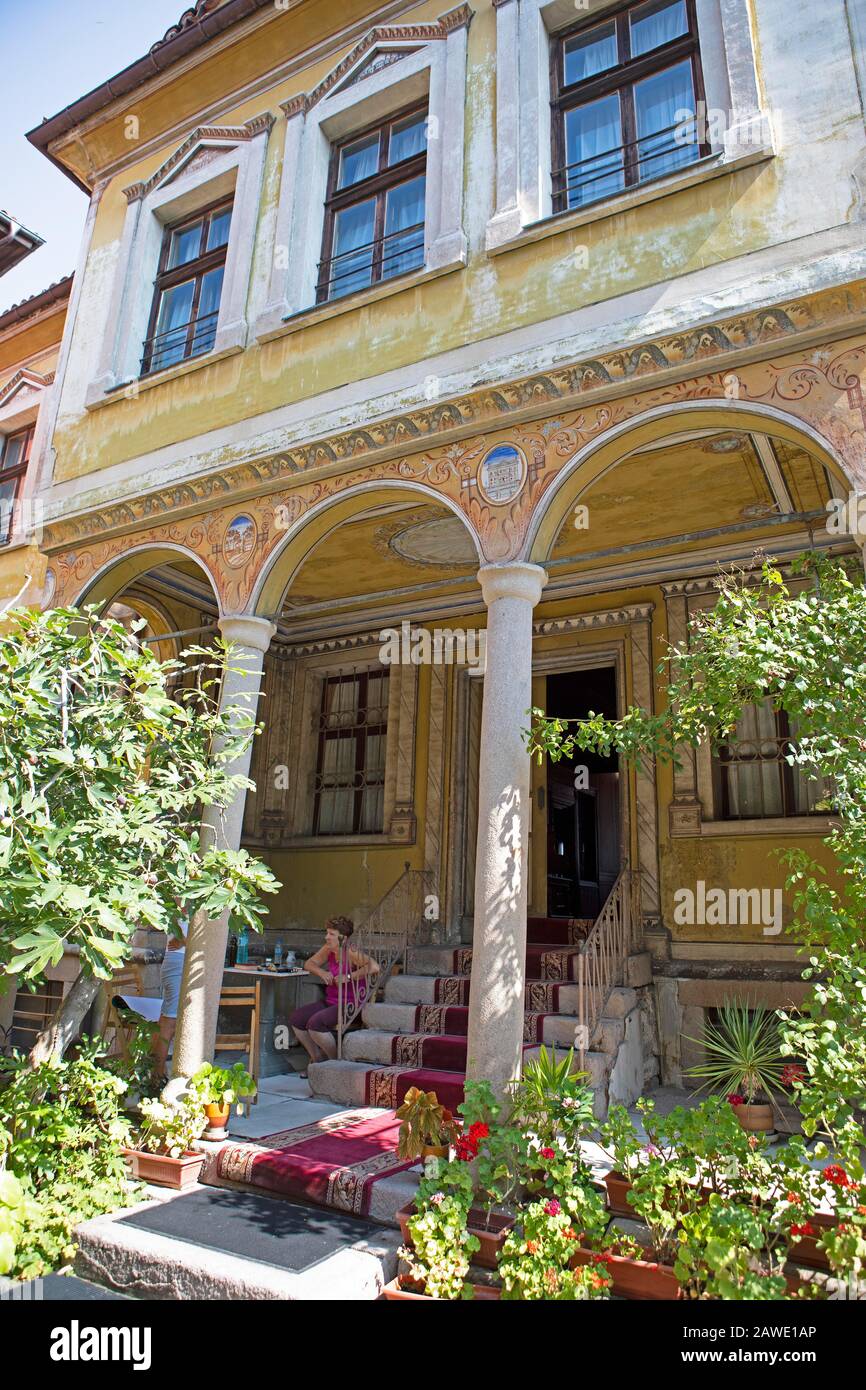 Maison Traditionnelle À Plovdiv, Capitale Européenne De La Culture 2019, Province De Plovdiv, Bulgarie Banque D'Images