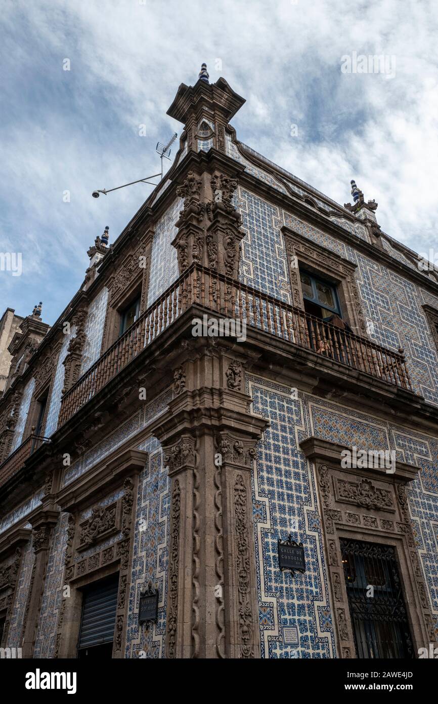 Case de los azulejos maison en carrelage à Mexico, Mexique Banque D'Images