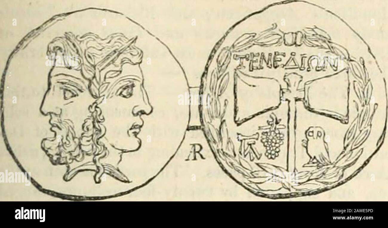 Dictionnaire de la géographie grecque et romaine . llespont, était une station d'importation navale. (Polyb. XVI. 34, xxvii. 6; LIV.XXXI.16. 28.) Dans la guerre contre Mithridates, lu-culis a combattu une grande bataille navale près de Tenedos.(Plut. Luc. 3; Cic.;. Arche. 9, p. mur. 15.) Au temps de Virginie, Tenedos semble avoir entirelylost son importance ancienne, et étant conscient de leur faiblesse, ses habitants avaient placé them-.selves sous la protection d'Alexandrie Troas (Casseroles. X.. 14. § 4). Cependant, la situation favorable de l'île a empêché sa désintégration totale, et l'empereur Justinien a causé des greniers Banque D'Images
