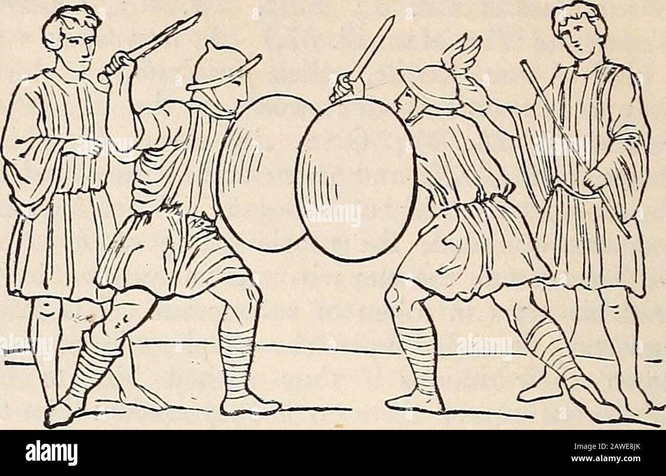 Dictionnaire des antiquités grecques et romaines. . tous les autres  gladiateurs représentés sur la frise, ils portent le subligulum ou le  tablier court fixé au-dessus des hanches. Celui de gauche semble être