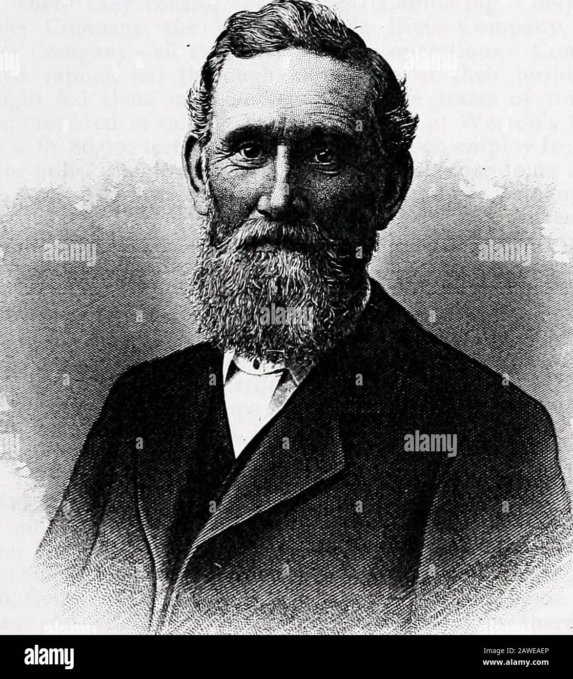 Gazetteer historique et mémorial biographique du comté de Cattaraugus, N.Y . est devenu un lumberman. En 1849, il est connectéavec la compagnie de bois d'oeuvre (Fox, Weston & Bronson) à Painted Post, Steubrencontrty, dont son frère aîné, Abijah, était membre. En 1850, il campeto la vallée de l'Allegany le membre junior de la firme Weston Brothers(A., O., et W. W. Weston), qui, en compagnie de John G. Mersereau, a pourchassé un petit moulin à l'embouchure de l'Osnayo, le réaménagé, et les méthodes roughteastern et la scie de gang à la révolution complète des luberingméthodes dans cette section. C'était le commencem Banque D'Images