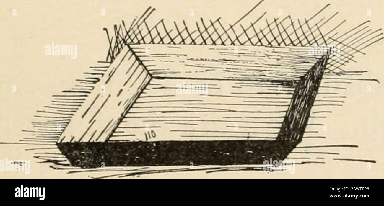 Travail constructif; . -- i i i   3 quelle doit être la longueur des partitions croisées si J inchis est autorisé à chaque extrémité pour coller ? Voir la mise en plan du modèle complet. La taille de la boîte et le nombre de divisions dépénposeront le nombre d'arbres étudiés. Exercice ex.... ^ M W plateau à broches. Matériel: Bristol board. Dessinez, froissez autour du fond, pliez et attachez les coins ou collez-les. Il s'agit simplement d'une modification de boîte simple. 97 EXERCICE CXI* poste de travail, le moment est venu quand l'élève a vraiment besoin d'une boîte de travail. Il a appris à utiliser le fabricant de cercles, le trianglepour les coins périects, les ciseaux, la pâte, le fil ou le fil pour f Banque D'Images