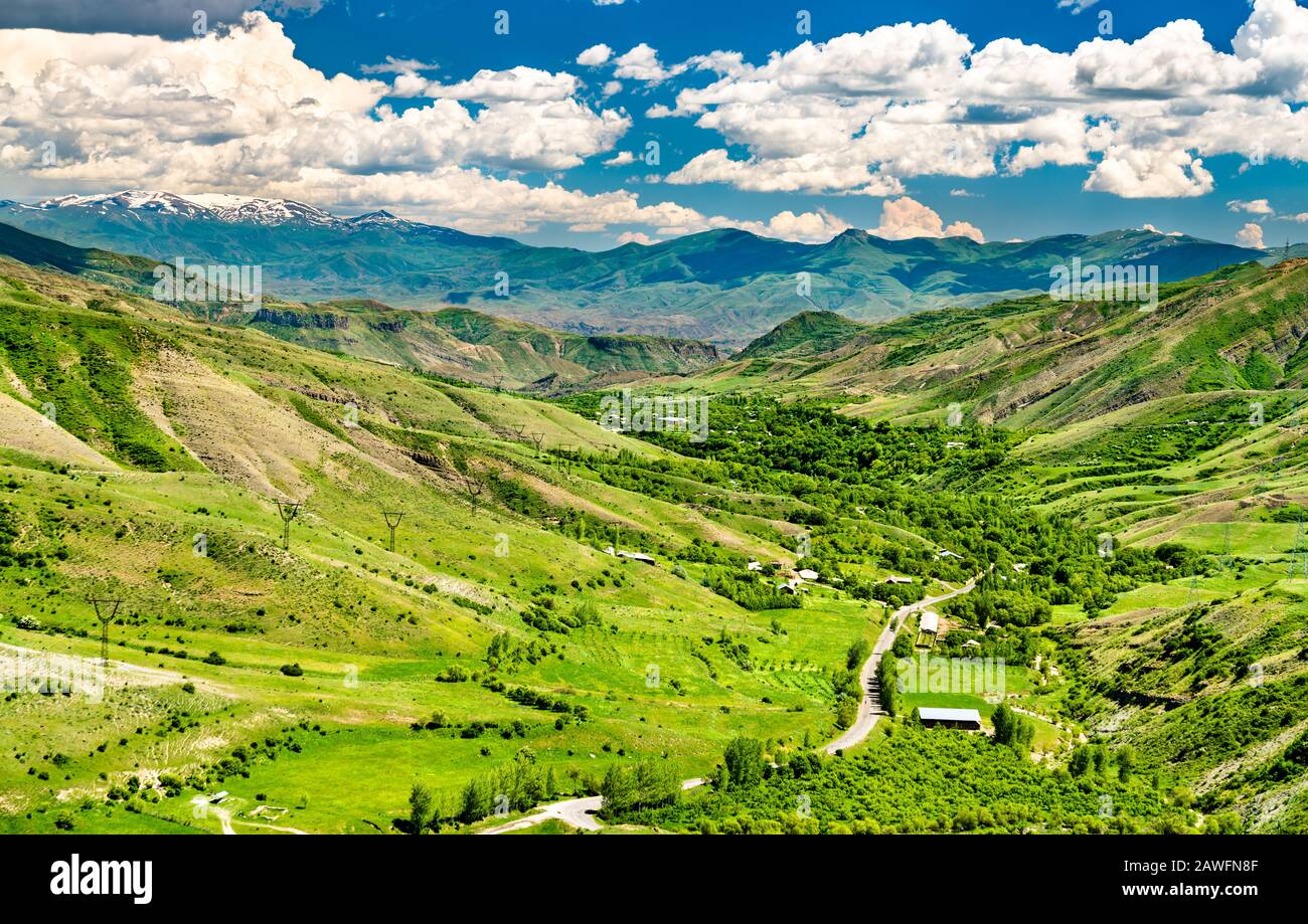 Paysage de Caucasie au col de Vardenyats en Arménie Banque D'Images