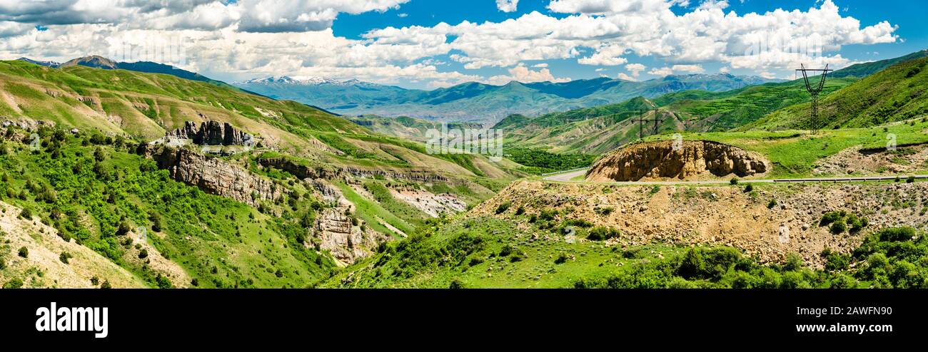 Paysage de Caucasie au col de Vardenyats en Arménie Banque D'Images