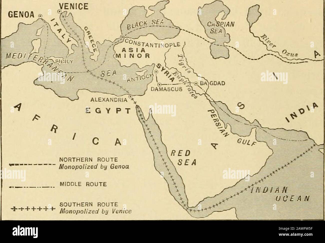 Une histoire des Etats-Unis pour les écoles . s 1 Voir No 31 des Folioles de l'ancien Sud pour des extraits de la saga, orstory, d'Eric le Rouge, l'une des chroniques islandaises mentionnées dans le texte. Le professeur devrait lire Fiskes La découverte de l'Amérique, i,194-226. [F. A. H.] 2 Les plus célèbres reliques supposées des Northmen étaient, (i) une tour de pierre acurieuse à Newport, R. I., aujourd'hui connue comme la ruine d'un moulin à vent astucieux construit vers 1675 ^y Benoît Arnold, gouverneur de RhodeIsland; (2) une inscription dans la rédaction de photos sur Dighton Rock, NearTaunton, Mass., maintenant connu pour avoir été l'œuvre de Banque D'Images