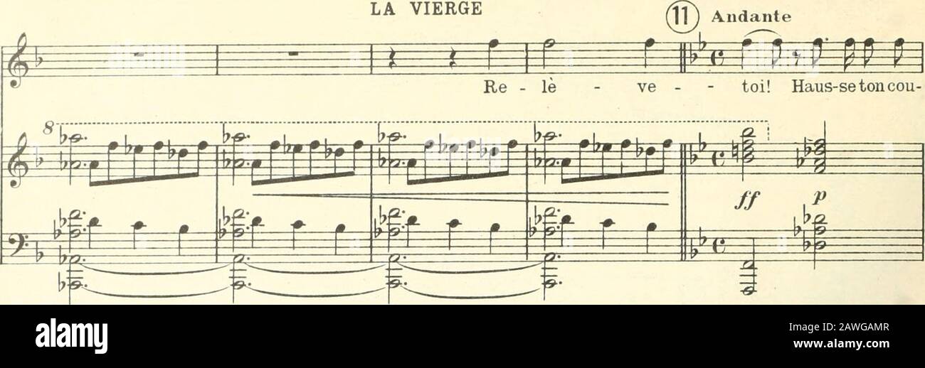 Béatrice; légende lyrique en quatre-tesPoème de Robert de Flers et Gaston Ade Caillavet, d'après Charles Nodier . Ê N^ â^ ^ #<* i / r# ?«^ É rj.- r ri- r É F- -r A. 7203 F. 232 LA VIERGE. # i=* p f r p i r p -/ V M M !? P r M P •ra-g-e et re-dres - se ton avant. Il ne dé - pend de lhom-nie en sa fai - ^m ^ fô; m ^ ^ ^ £ ? ? / ^):i!; ^t :^ =^ / M p jfca 2z: I 17 tf» p^ p p p p p p m ^^ ^ -blés - se, ni de la fera en sa fra - gi - li - té, Dê - tre par le Ma- Banque D'Images