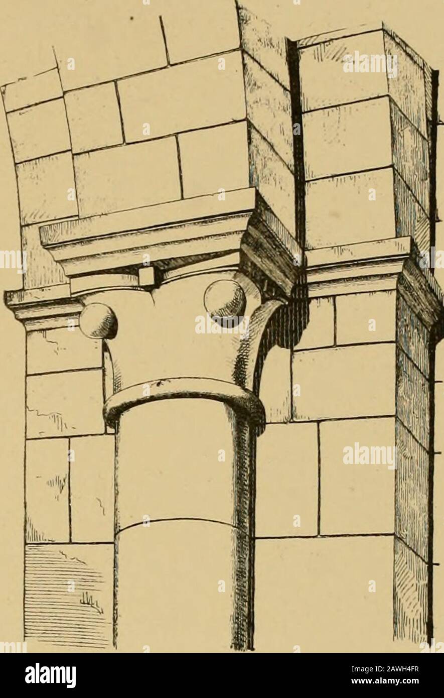 Une visite des églises bombées de Charente, France, par l'Association architecturale de Londres, en 1875 : publié en mémoire d'Edmund Sharpe : avec un texte historique et descriptif, illustré par soixante plaques lithographiées . Banque D'Images