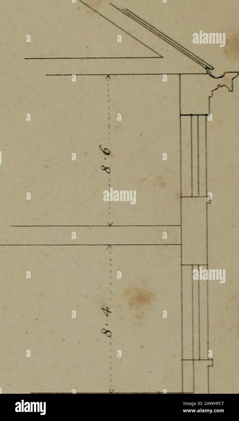 Une description de la maison de Tremont, avec des illustrations architecturales . Fi- 2 3- 1 ^r D F. Fig-. 3 S i2. GR H 10 pieds. 10 pieds OC flffqrr Atl JlJdy dti 91 ft** .V-i-.V^t Z&gt;M*» 3*ETV JJLZMI, Tig. 2 Banque D'Images