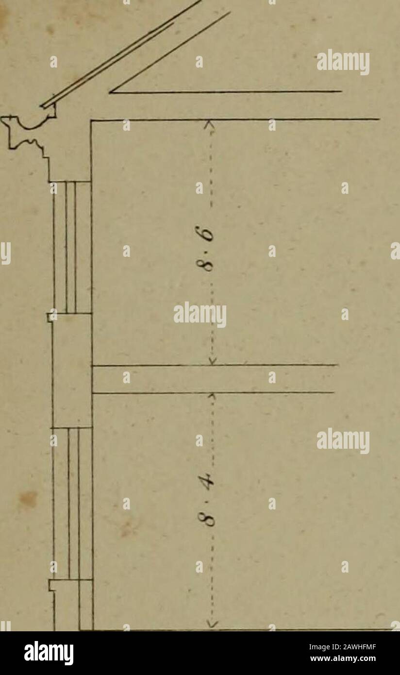 Une description de la maison de Tremont, avec des illustrations architecturales . PL JXK PUBLIC. Fig. 1 Banque D'Images