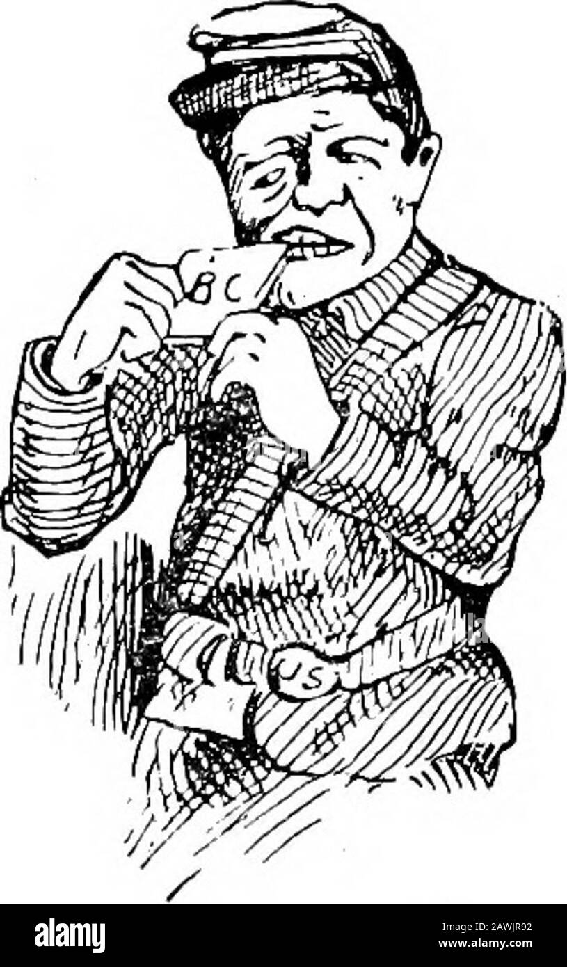 Histoire du premier régiment de cavalerie volontaire du Tennessee dans la grande guerre de la rébellion, avec les armées de l'Ohio et de Cumberland, sous les généraux Morgan, Rosecrans, Thomas, Stanley et Wilson1862-1865 . le régiment était en état splendide, les hommes étaient en bonne santé et dans d'excellents esprits, Malgré leur longue et fatigante marche de Cumberland Gap, et à ce caressé sept cent quarante-huit hommes. Alors qu'à cet endroit, un visiteur de bienvenue est apparu à ourcamp dans la personne de l'un des paymasters de l'Oncle Sams.Le quatrième Tennessee a attiré son premier argent du gov-ernment qu'il était si f Banque D'Images