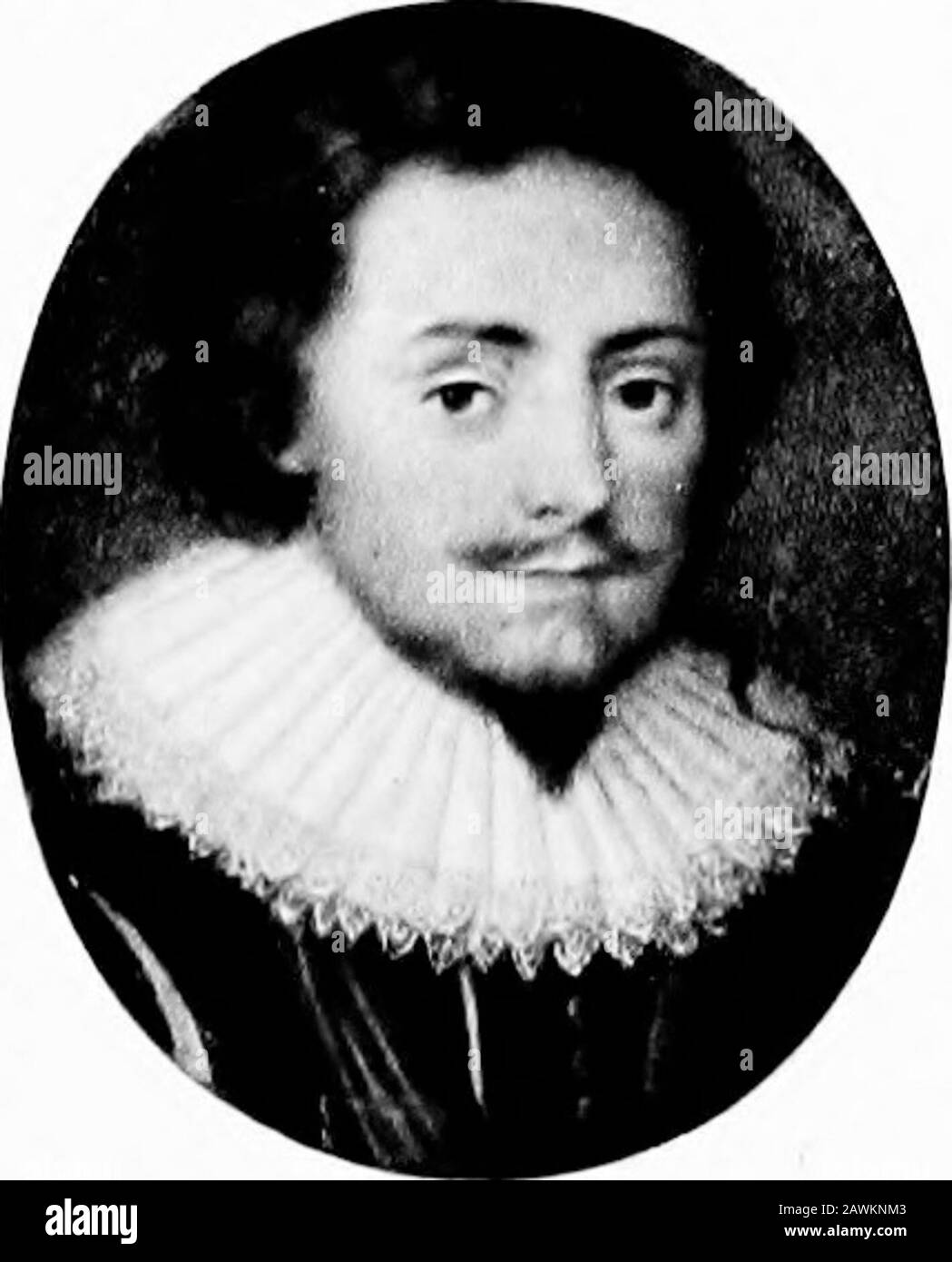 Miniatures de portrait; . FILS DE SIR KENELM DIGBYBY ISAAC OLIVER (1632). Banque D'Images