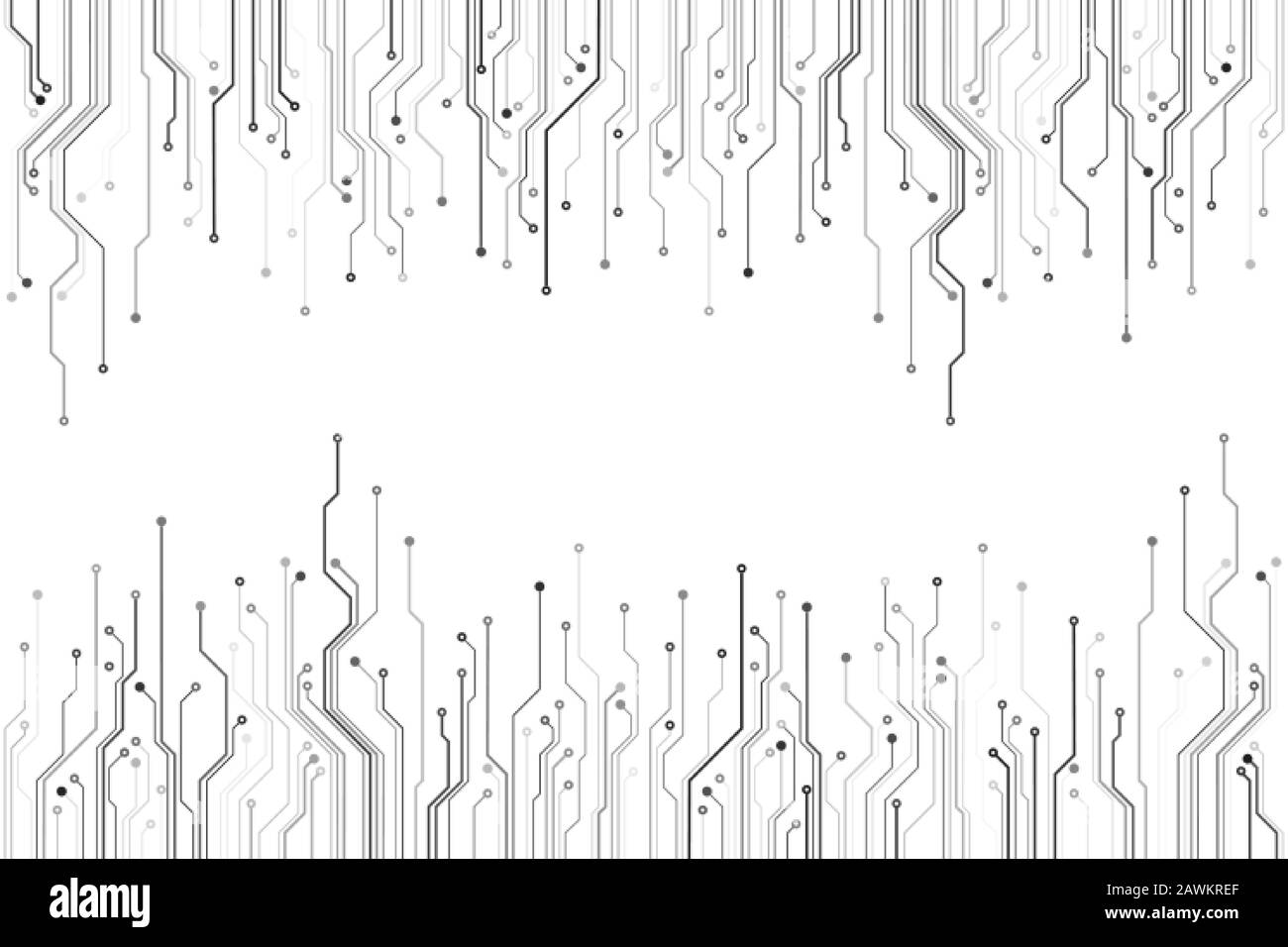 Structure de la carte de circuit imprimé. Concept de communication matérielle. Conception scientifique et technologique. Illustration vectorielle Illustration de Vecteur