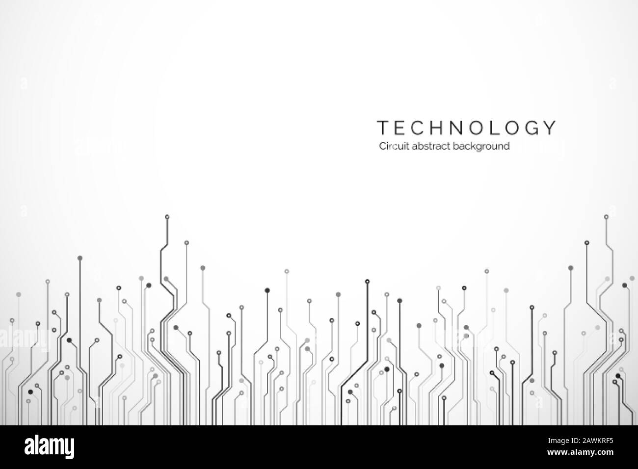 Arrière-plan de la technologie de carte de circuit imprimé Concept de communication matérielle. Conception scientifique et technologique. Illustration vectorielle Illustration de Vecteur