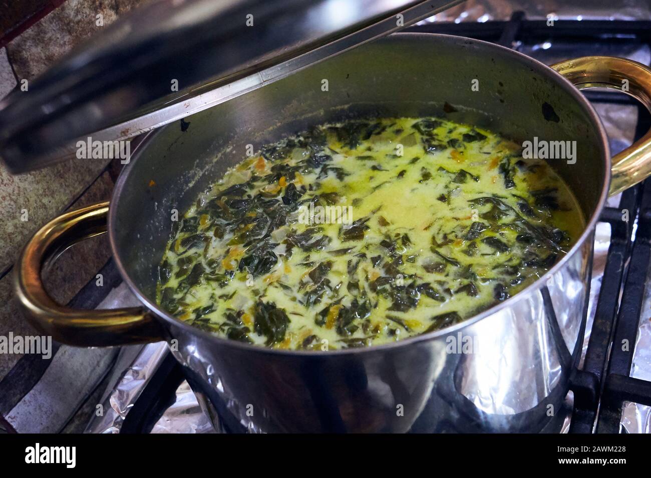 Soupe À L'Ail Ramsons Wild Banque D'Images