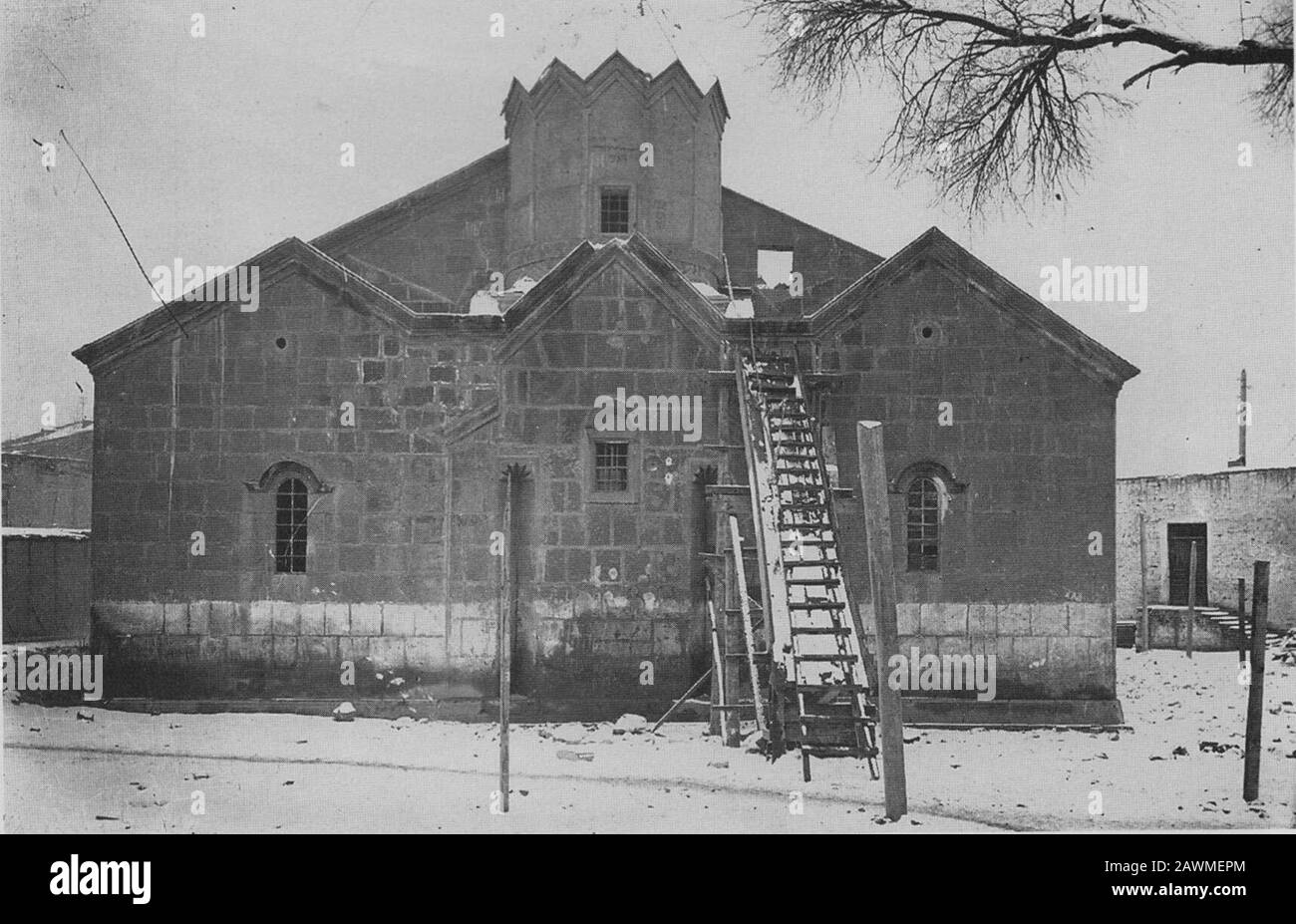 église de la sainte mère de dieu Banque d'images noir et blanc Alamy
