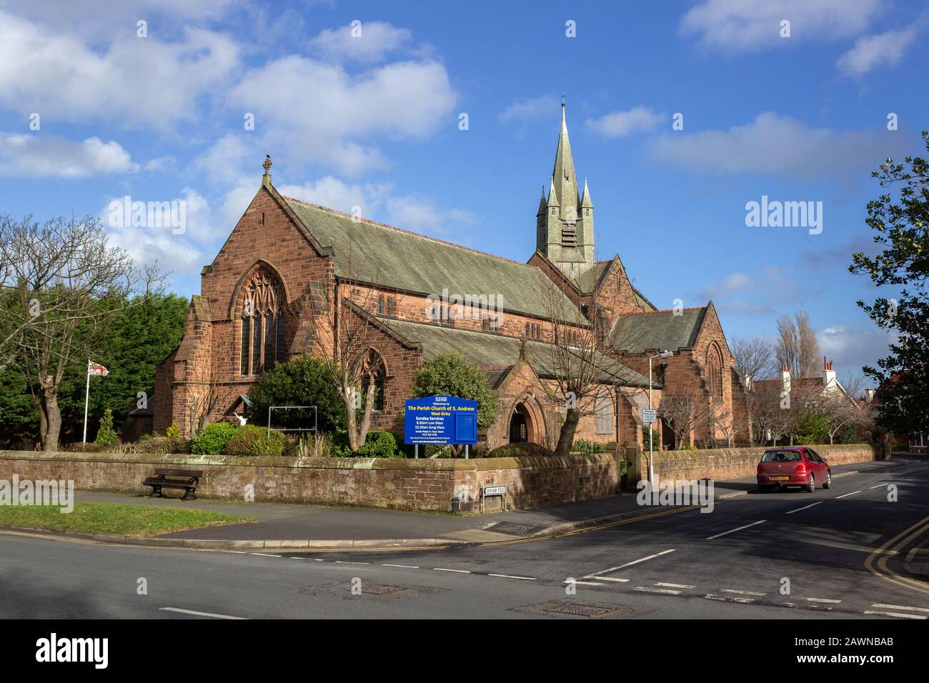 Église Anglicane Saint Andrews, Chemin Graham, West Kirby Banque D'Images