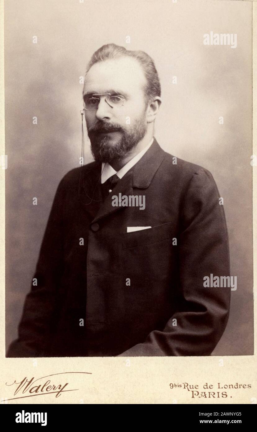1890 CA , PARIS , FRANCE : le célèbre médecin obstétricien français PIERRE-CONSTANT BUDIN ( 1846 - 1907 ), photo d'Eugène Pirou , Paris . Pierre B Banque D'Images