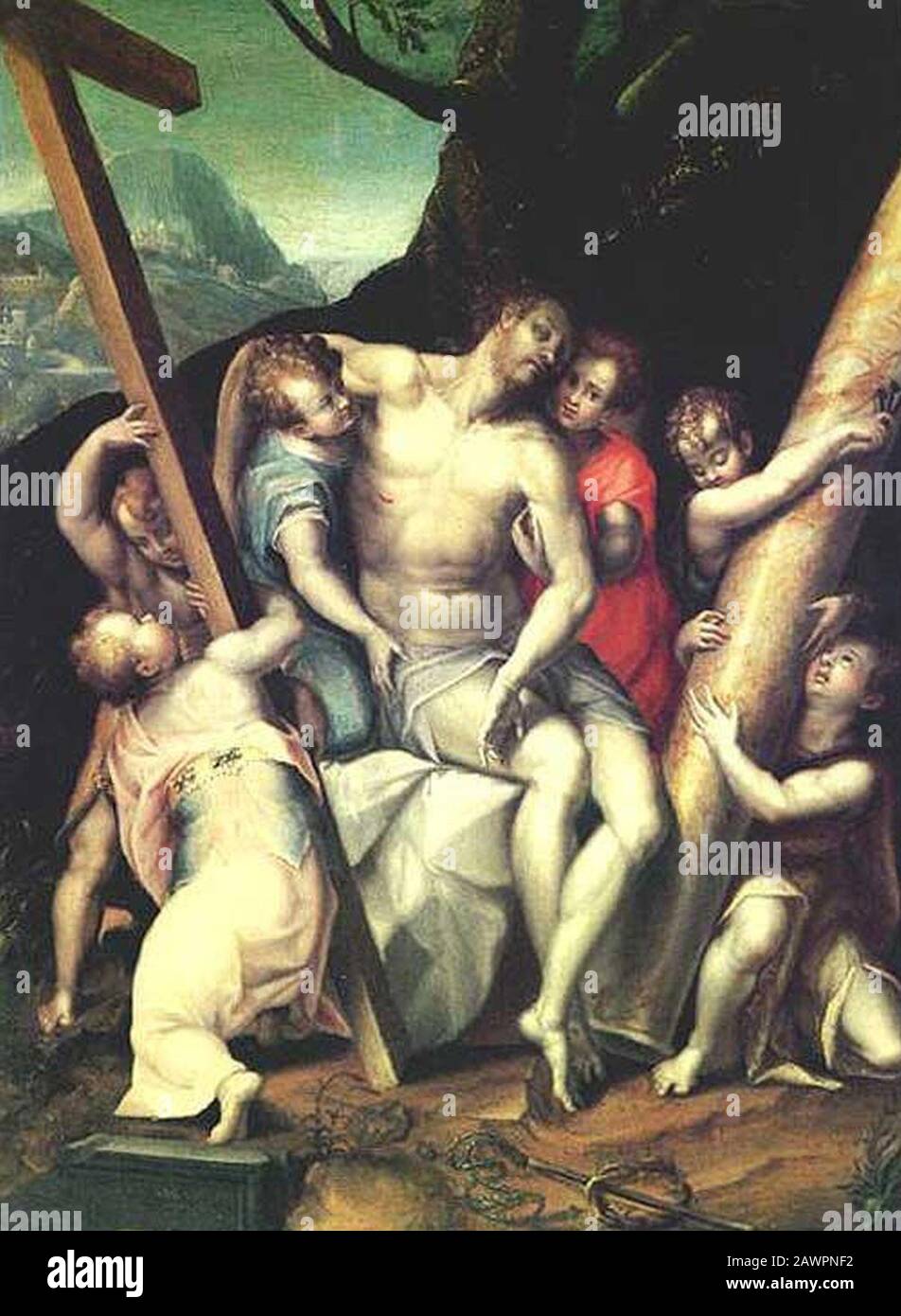 Fontana, Lavinia - Le Christ Mort Avec Les Symboles De La Passion - Rollins College. Banque D'Images