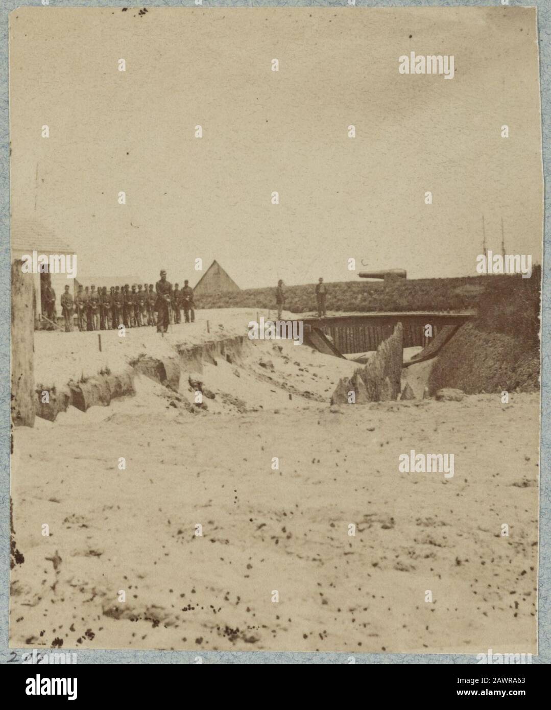 Fort Wallace, Hilton Head, S.C., Novembre, 1861 Banque D'Images