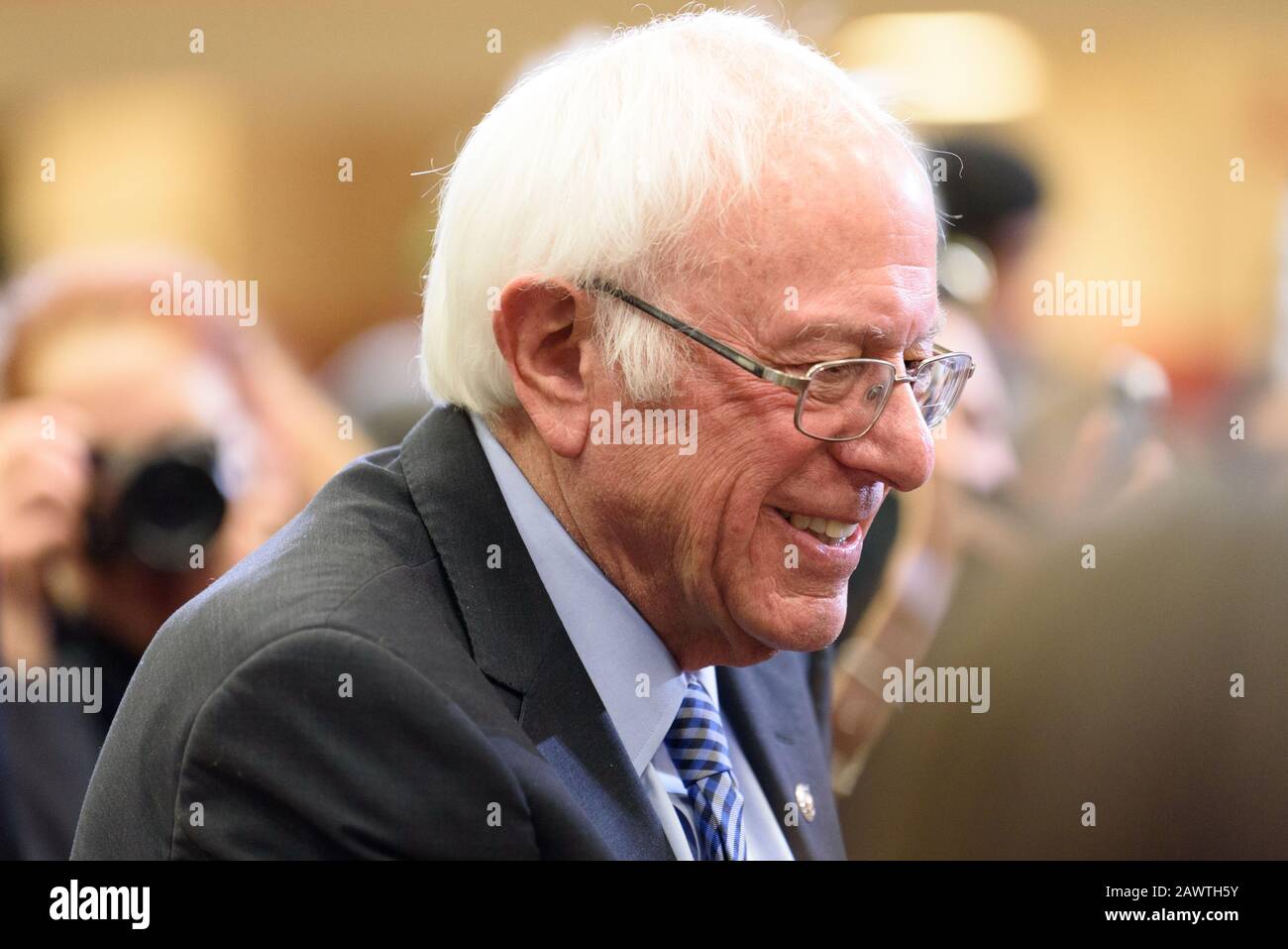 Bernie Sanders campagne dans le New Hampshire Primary 2020, Hanovre, NH, (fév 9, 2020). Banque D'Images