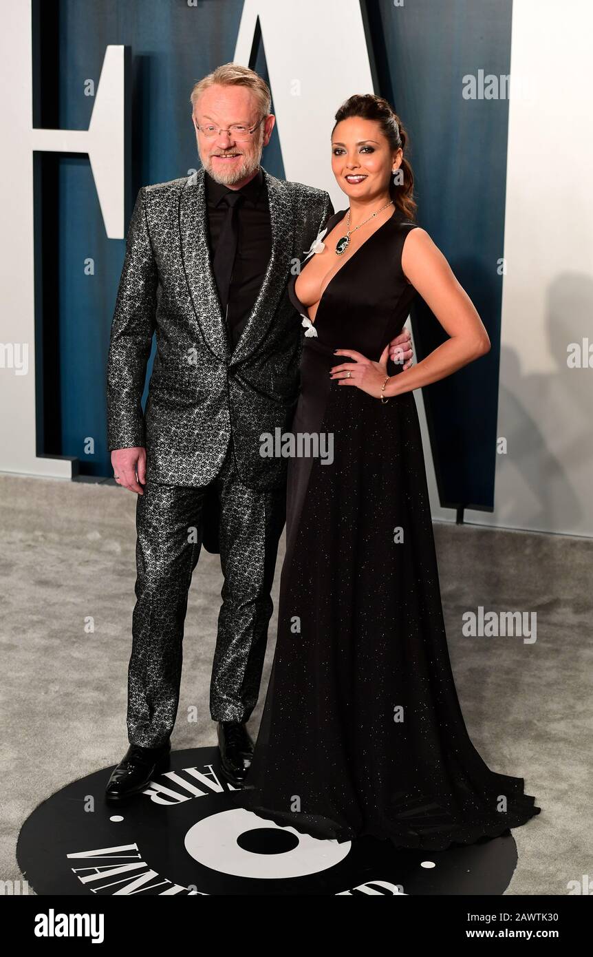 Jared Harris et Allegra Riggio assistent à la Vanity Fair Oscar Party