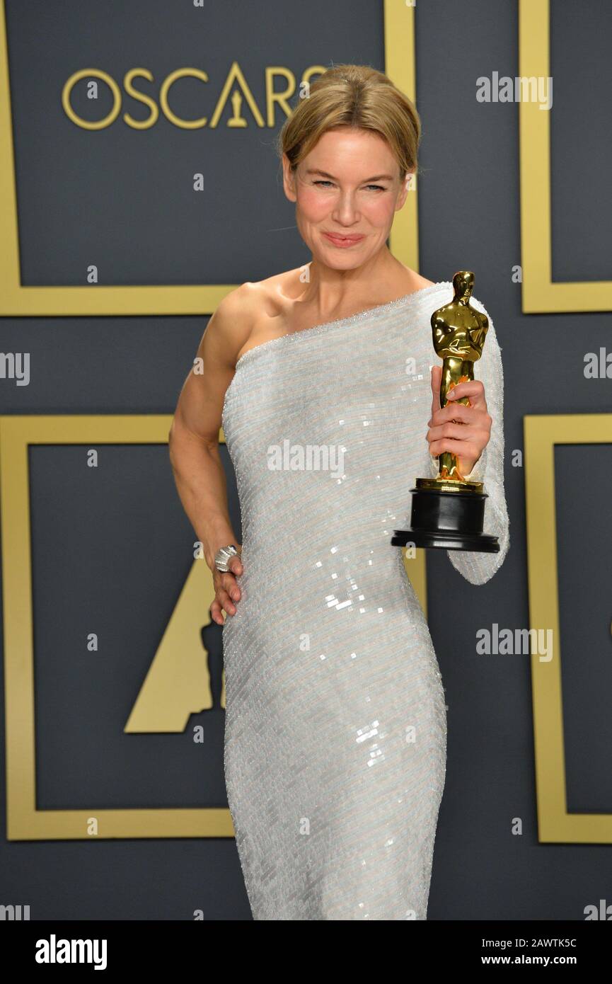 Los Angeles, États-Unis. 9 février 2020. LOS ANGELES, ÉTATS-UNIS. 9 février 2020: Renee Zellweger au 92ème Academy Awards au Dolby Theatre. Crédit Photo : Paul Smith/Alay Live News Banque D'Images