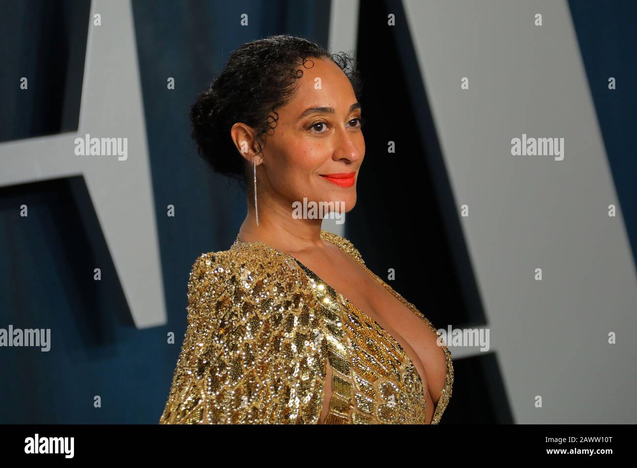 Tracee Ellis Ross au salon De La Vanité 2020 Oscar Party organisé par Radhika Jones au Wallis Annenberg Center for the Performing Arts à Beverly Hills le 9 février 2020. (Photo de JC Olivera/Sipa USA) Banque D'Images